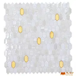 White Mosaic Tile Code36335