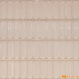Cream Pink Capsule Glossy Ceramic Wall Tile Code40025