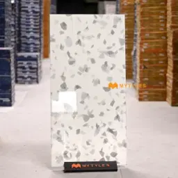 White Terrazzo Tile Code37506