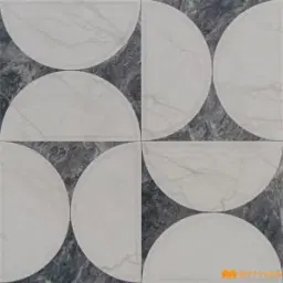 Retro Monochrome Grey Inlay Tile Code40694