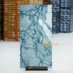Ice Blue Crystalline Marble Tile Code40349