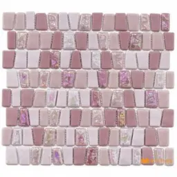 Pink Mosaic Tile Code32681