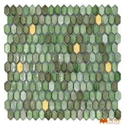 Green Mosaic Tile Code36338