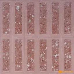 Mauve Pink Terrazzo Matt Ceramic 3D Wall Tile Code40298