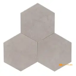 Gray Hexagon Tile Code39090