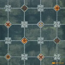 Green Moroccan Tile Code37950