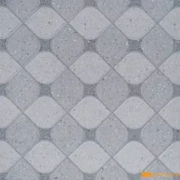 Gray Paver Check Digital Parking Tile Code39125
