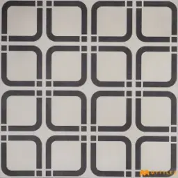 Rounded Grid Grey Moroccan Tile Code41239