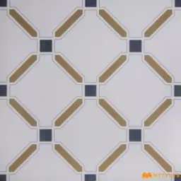 Cross Lattice White Moroccan Tile Code41229