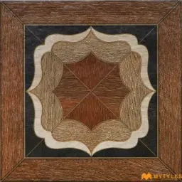Brown Rosette Medallion Moroccan Tile Code40647 300x300mm