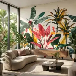 Exotic Botanical Garden Poster Tile Code40741A-B