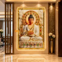 White Buddha Tile Code38494