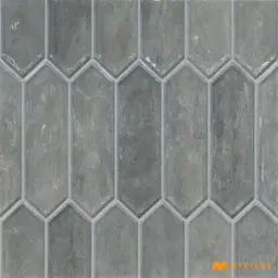 Smoke Grey Picket Geometric Wall Tile Code39448