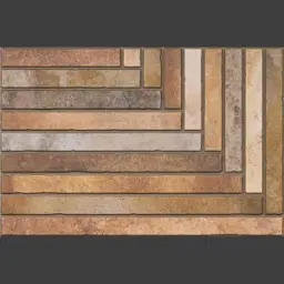 Brown Geometric Tile Code37156
