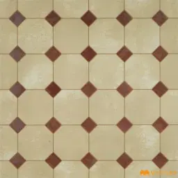 Vanilla Beige Octagon Matt Ceramic Moroccan Tile Code40434