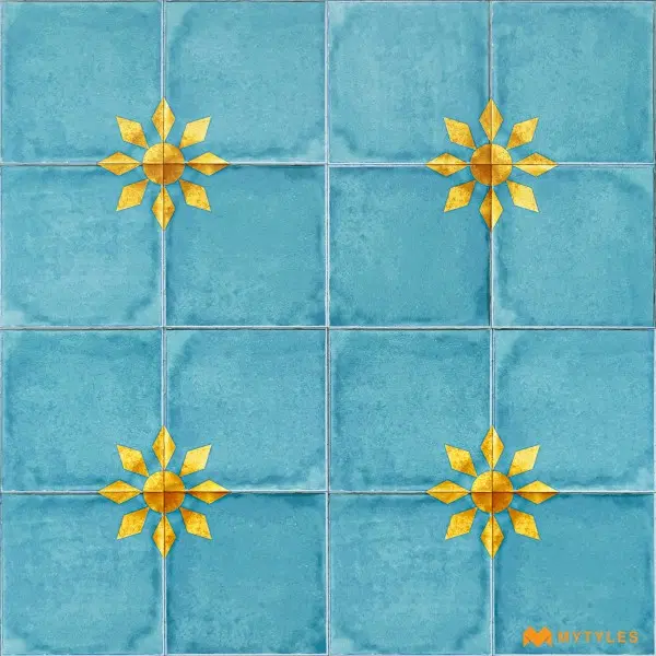 Buy 12x12in Ceramic Moroccan Floor and Wall Tile Code31317HL1