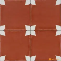 Red Athangudi DesignTile Code29179