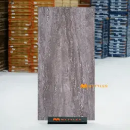 Silver Grey Matt Travertine GVT Tile Code40148