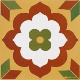 Yellow Athangudi Tile Code36292