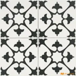 White and Black Moroccan Tile Code29971