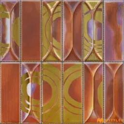 Red Textured Tile Code38964