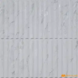 Scanalato Calacatta White Matt Textured Wall Tile Code40563