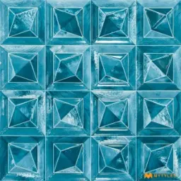Blue 3D Textured Tile Code31460