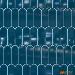 Blue Geometric Tile Code37847