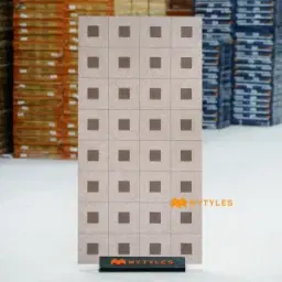 Sand Beige Grid Vitrified Tile Code40466