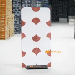 Red Geometric Tile Code39032