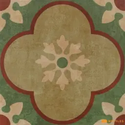 Green Moroccan Tile Code35003B