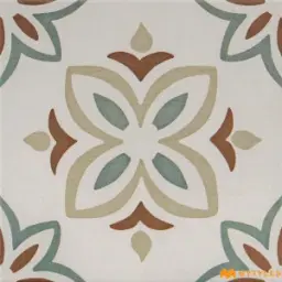 Vintage Cream Encaustic-Style Moroccan Tile Code40691 300x300mm