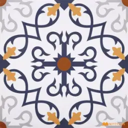 White Moroccan Tile Code36796