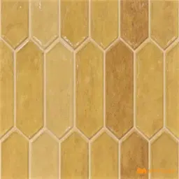 Yellow Oxide Picket Geometric Wall Tile Code39452
