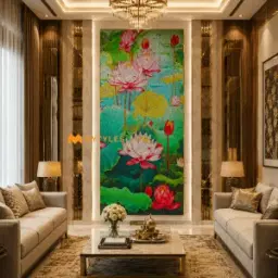 Blooming Lotus Poster Tile Code37907