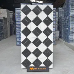 Noir White Moroccan Tile Code40403