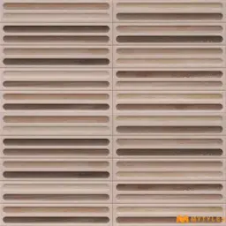 Beige Pill Groove Textured Wall Tile Code40274
