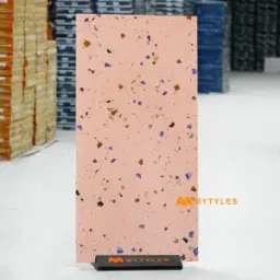Coral Pink Terrazzo Tile Code39541