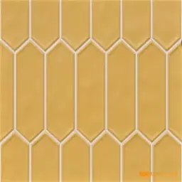 Yellow Ochre Picket Geometric Wall Tile Code39463