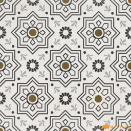 White Moroccan Tile Code30938