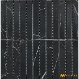 Marquina Black Kit Kat Mosaic Tile Code39615 