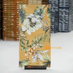 Flora Ochre Yellow Tropical Wall Tile Code38942