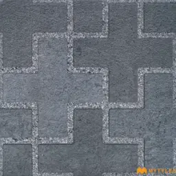 Plus Paver Grey Matt Vitrified Digital Parking Tile Code39151