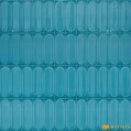 Sky Blue Capsule Glossy Ceramic Wall Tile Code40023