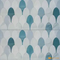 Blue Vitrified Tile Code37050
