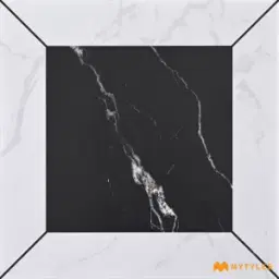 White Black Moroccan Tile Code39172