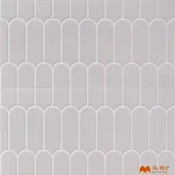 White Geometric Tile Code37850