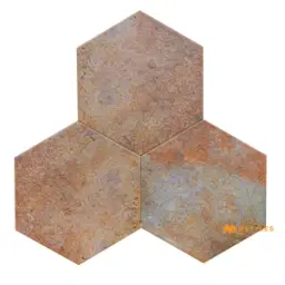 Brown Hexagon Tile Code39094