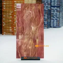 Ruby Pink Onyx Vitrified Marble Tile Code40619