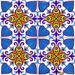 Blue Decorative Tile Code30344